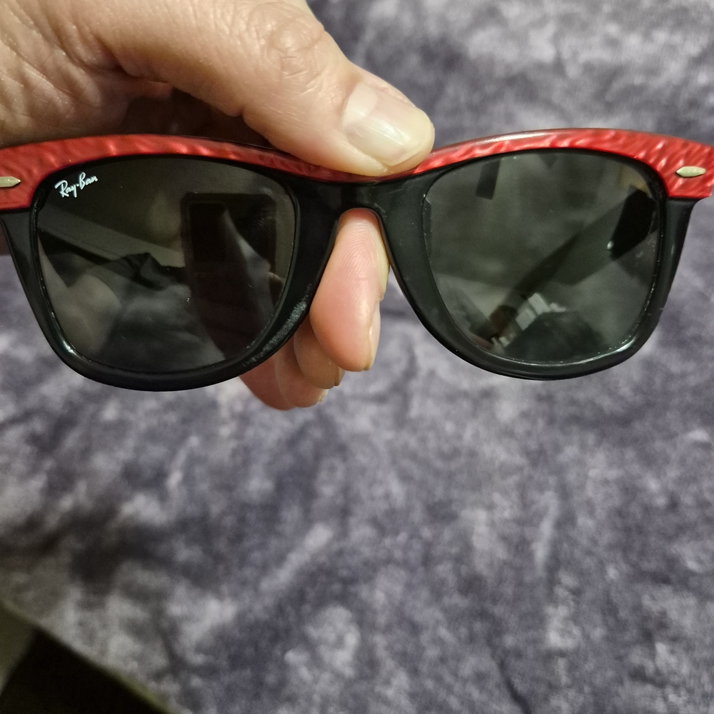Ray-Ban Red and Black Sunglasses